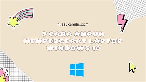 5 Cara Mempercepat Laptop Lemot Windows 10 & 11 Ampuh