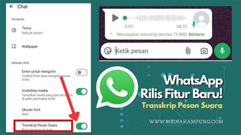 WhatsApp Rilis Fitur Transkrip Pesan Suara di Android